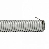 Труба ПВХ гибкая гофр. д.32мм, тяжёлая с протяжкой, 25м, цвет серый (упак. 25м) | код. 91532 |  DKC